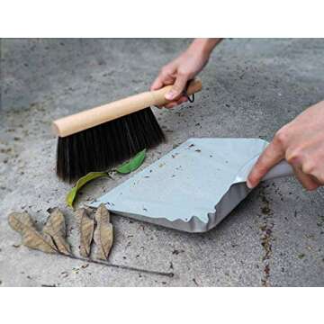 OAKART 10" Heavy Duty Metal Dustpan for Indoor/Outdoor Use