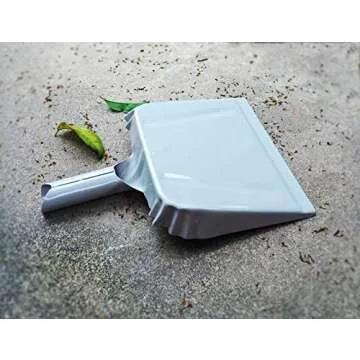 OAKART 10" Heavy Duty Metal Dustpan for Indoor/Outdoor Use