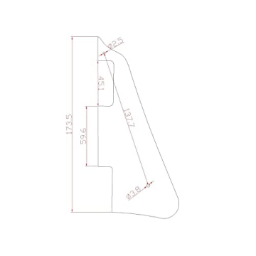 KAISH Black 3 Ply LP Guitar Pickguard with Gold Stainless Steel Bracket and Steel Mounting Screws fo...