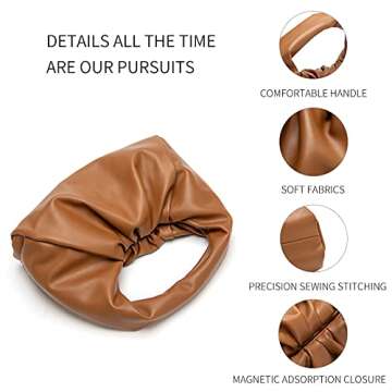 KingTo Women Top-Handle BagsTote Handbag and Purses Large Capacity Hobo Bag with Magnetic Closure