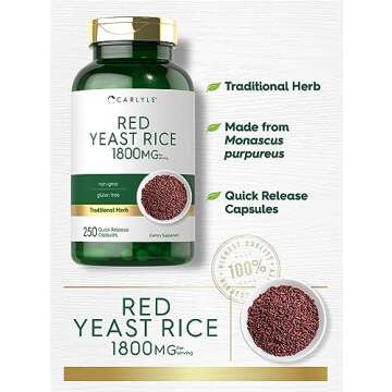 Carlyle Red Yeast Rice Capsules | Non-GMO Gluten Free