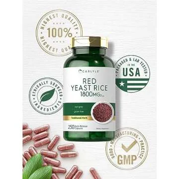 Carlyle Red Yeast Rice Capsules | Non-GMO Gluten Free