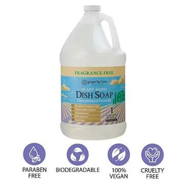 Eco-Friendly Ginger Lily Farms Dish Soap - 1 Gallon Refill