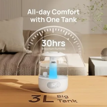 Dreo Bedroom Humidifiers with 30Hr Runtime & Sensor