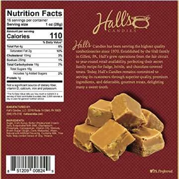 Hall's Maple Walnut Fudge - Handmade Delight for Everyone