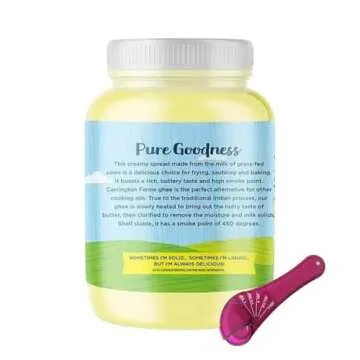 USA World Pioneer Farms Organic Ghee Butter, 54oz - Lactose-Free, Gluten-Free, Keto-Friendly Cooking...