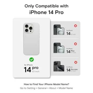 MOFT Designed for iPhone 14 Pro Case, MOVAS Vegan Leather Soft & Smooth & Anti-Scratch Protective Phone Case, Compatible with MagSafe, Fine Fiber Lining, Lifted Camera Ring, Misty Cove