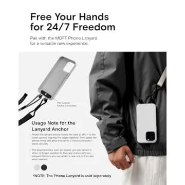 MOFT Designed for iPhone 14 Pro Case, MOVAS Vegan Leather Soft & Smooth & Anti-Scratch Protective Phone Case, Compatible with MagSafe, Fine Fiber Lining, Lifted Camera Ring, Misty Cove