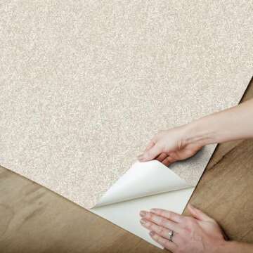 NuWallpaper Ashland Taupe Peel and Stick Wallpaper
