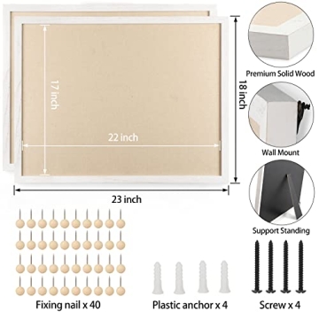 Miratino 23x18 Bulletin Board Set with 40 Pushpins