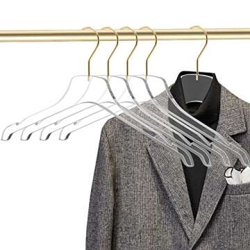 Stylish Acrylic Hangers for Luxurious Wardrobe Organization