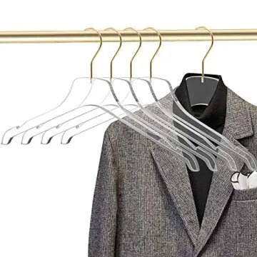 Stylish Acrylic Hangers for Luxurious Wardrobe Organization
