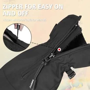 Andake Kids Waterproof Ski Mittens for Winter Fun