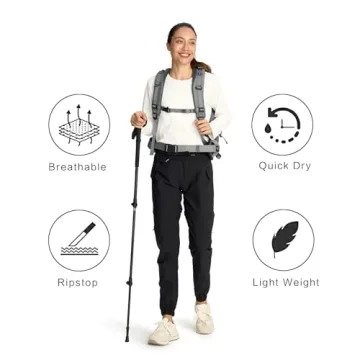 smawell Women's Lightweight Convertible Hiking Pants