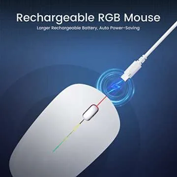 LODVIе Wireless RGB Backlit Mouse - Rechargeable & Quiet