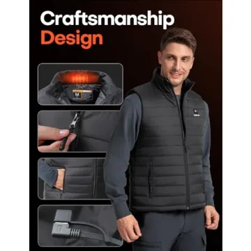 Soleilwear Heated Vest 9 Zones Rechargeable Warmth Gear