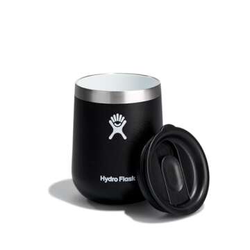 Hydro Flask 10 Oz Ceramic Wine Tumbler - Black, Smooth Taste & Insulated
