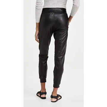 Stylish Commando Women's Faux Leather Jogger for Comfort