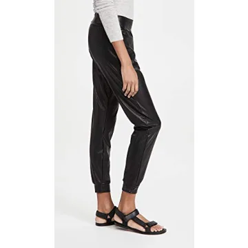 Stylish Commando Women's Faux Leather Jogger for Comfort