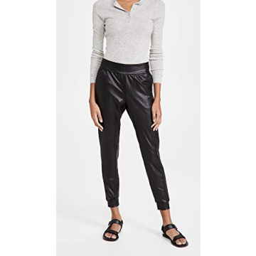 Stylish Commando Women's Faux Leather Jogger for Comfort