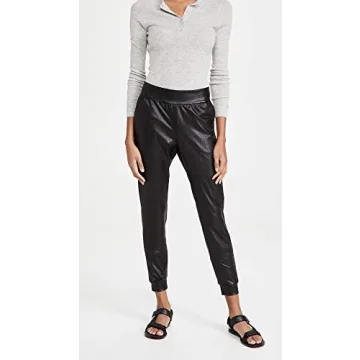 Stylish Commando Women's Faux Leather Jogger for Comfort
