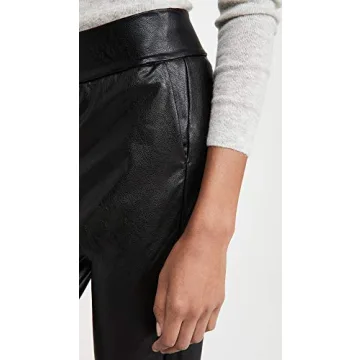 Stylish Commando Women's Faux Leather Jogger for Comfort