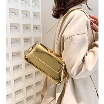 Trendy Sparkly Silver Hobo Bag Clutch for Parties