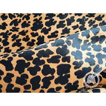 Luxurious Leopard Print Cowhide Rug for Modern Homes
