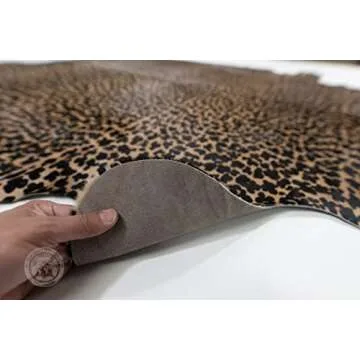 Luxurious Leopard Print Cowhide Rug for Modern Homes