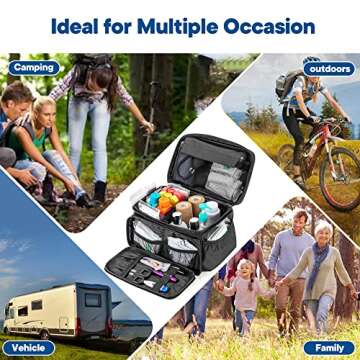 Damero Small Medicine Storage Bag for First Aid Essentials