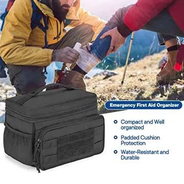 Damero Small Medicine Storage Bag for First Aid Essentials