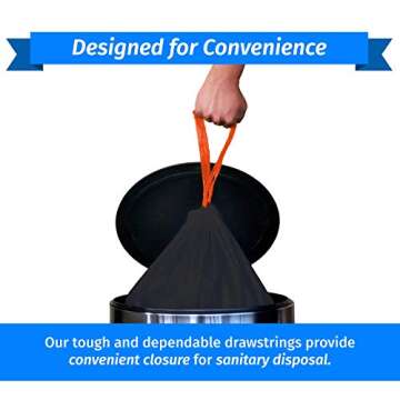 Reli. 39 Gallon Trash Bags with Red Drawstrings | 100 Count in Heavy Duty Design