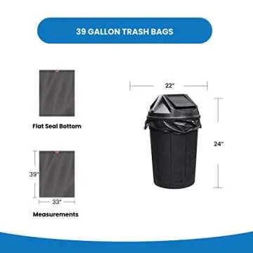 Reli. 39 Gallon Heavy Duty Trash Bags - 100 Count
