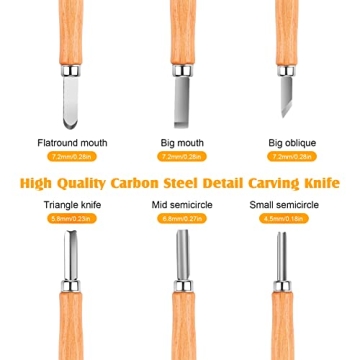 26-in-1 Wood Carving Kit for Beginners and Professionals