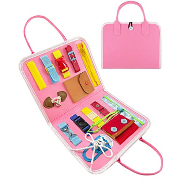 Exorany Busy Board Montessori Toys for Toddlers Sensory Toys Gifts for 1 2 3 4 Year Old Girls & Boys...