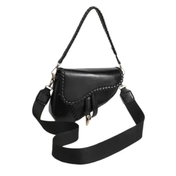 PURFANREE Women's Trendy Saddle Shoulder Bag - Versatile Chic