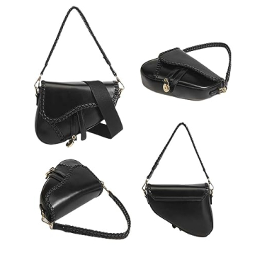 PURFANREE Women's Trendy Saddle Shoulder Bag - Versatile Chic