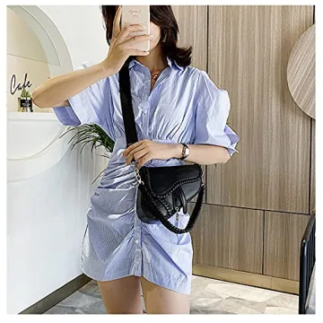 PURFANREE Women's Trendy Saddle Shoulder Bag - Versatile Chic