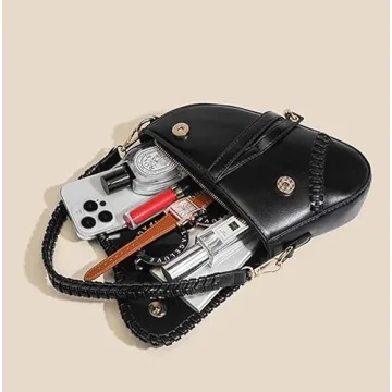 PURFANREE Women's Trendy Saddle Shoulder Bag - Versatile Chic