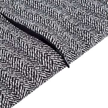 HOMEYEE Women's Retro Chic Colorblock Lapel Career Tunic Dress B238 (S, Gray)