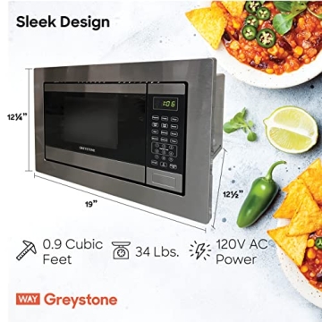 Greystone Built-In Microwave for RV Perfect for Cooking