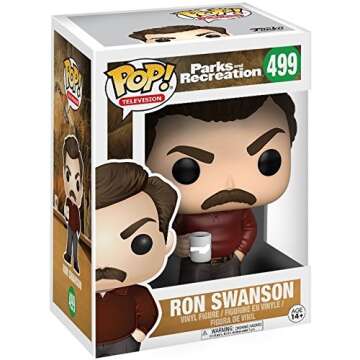 Ron Swanson Vinyl Figure from Parks and Recreation with Case