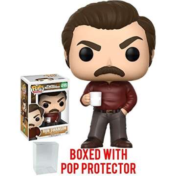 Ron Swanson Vinyl Figure from Parks and Recreation with Case