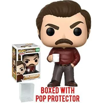 Ron Swanson Vinyl Figure from Parks and Recreation with Case