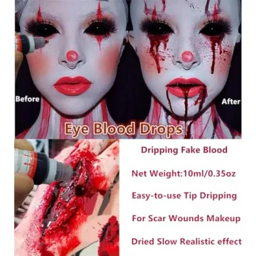 Go Ho Washable Dripping Fake Blood for Halloween Makeup