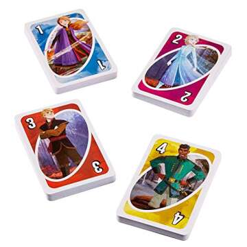 Mattel Games UNO Disney Frozen II Card Game for Kids and Family with 112 Cards and Instructions, Makes a Great Game for Kids 7 Years Old and Up