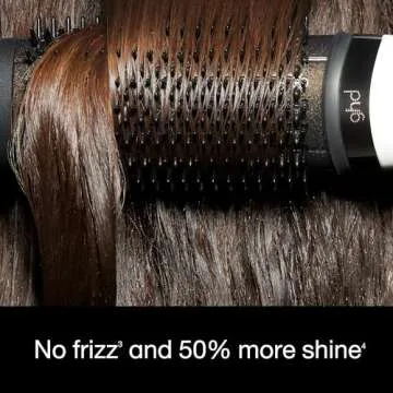 ghd Duet Blowdry-Hair Dryer Brush-Wet to Blow Dried with No Heat Damage, 3X More Volume, 24hr Long Lasting Results, Blow Dry with No Fizz, 50% More Shine - Black
