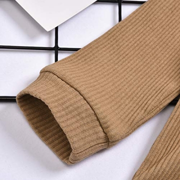 Newborn Baby Boy Girl Clothes Long Sleeve Button Romper Drawstring Pants Outfits Unisex Baby Clothes Fall