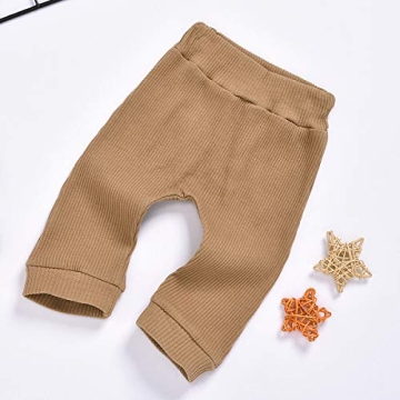 Newborn Baby Boy Girl Clothes Long Sleeve Button Romper Drawstring Pants Outfits Unisex Baby Clothes Fall