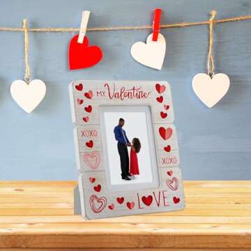 Neil Enterprises Inc. My Valentine 4" x 6" or 5" x 7" Wood Picture Frame